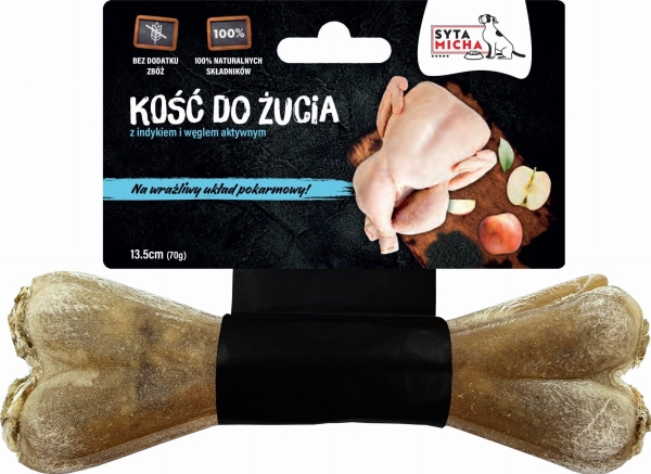 Syta Micha Tyggeben Med Kalkun - Hundegodbid - 13,5 Cm