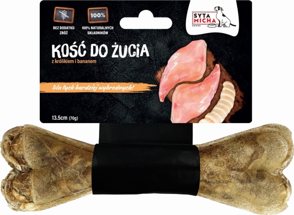 Syta Micha Für Wählerische Hunde Kaninchen Mit Banane - Hund Tygge - 13,5 Cm