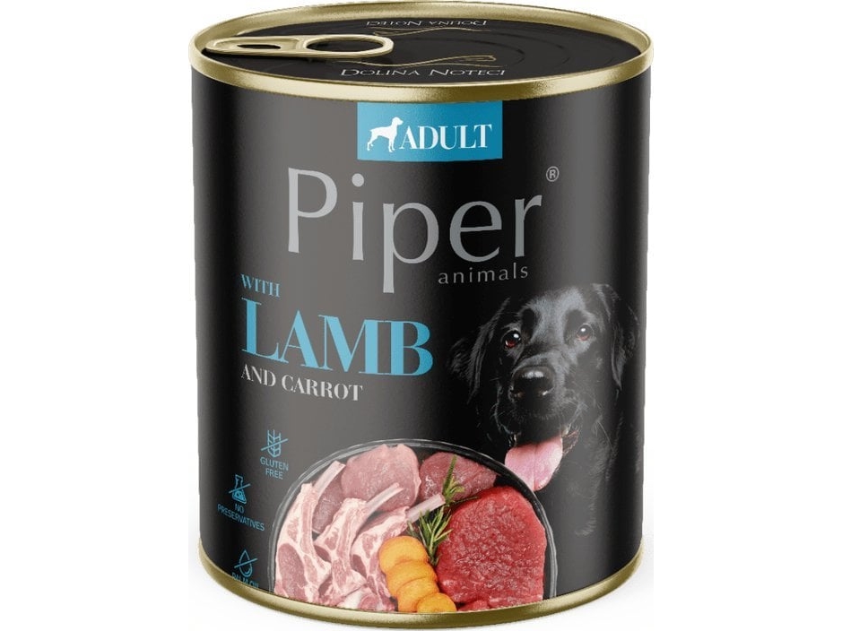 DOLINA NOTECI Piper Lamm med morot - Våtfoder för hundar - 800 g | Sällskapsdjur - Hund - - Blöt hundmat | GameStuff
