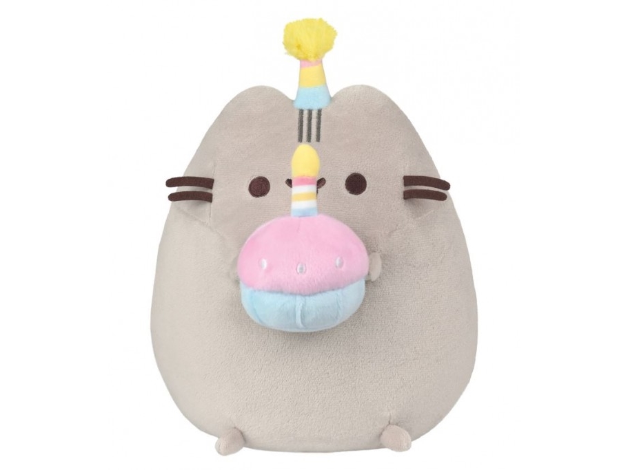 Pusheen Pusheen - Plüschmaskottchen Mit Geburtstagshut Und Torte 24 Cm