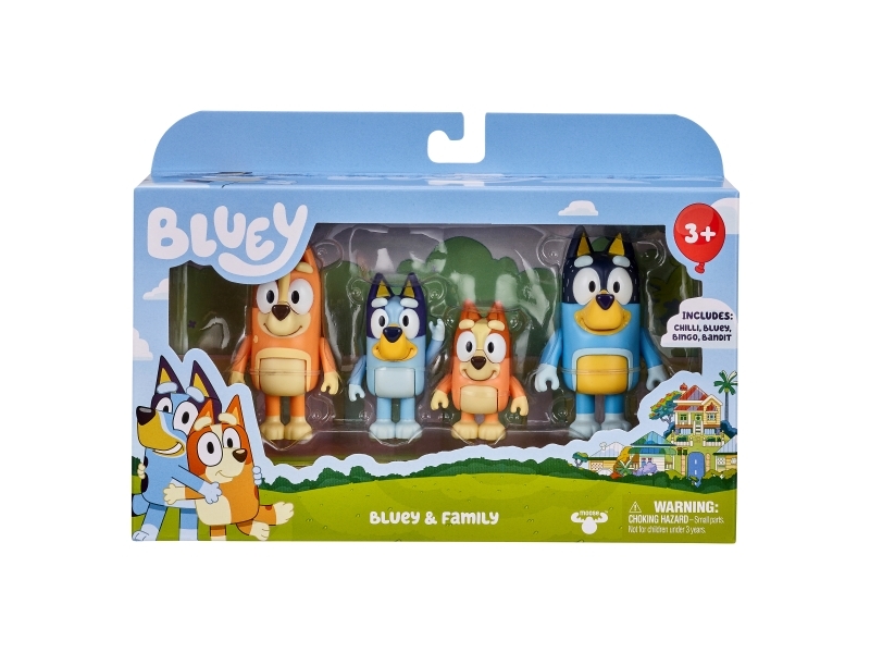 Bluey Figures 4 pk, S1, 2 assort. | Leksaker - Figurer & Dockor | GameStuff