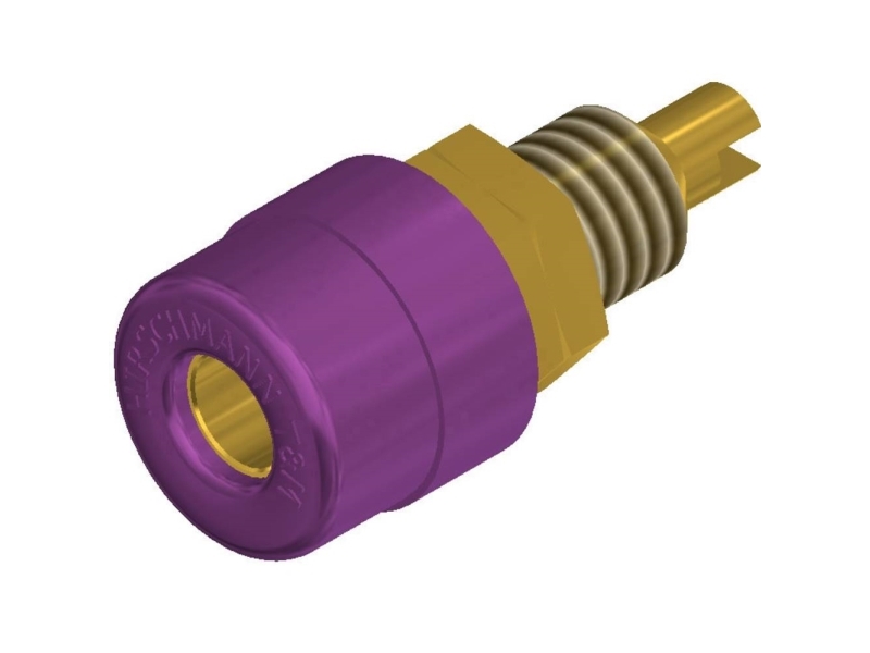 SKS Hirschmann BIL 20 Au vi Laboratoriekontakt Anslutning, infälld montering vertikal Stiftdiameter: 4 mm Violett 1 st | EL Artiklar - Verktyg för EL - Laboratoriemätningsutrustning | GameStuff