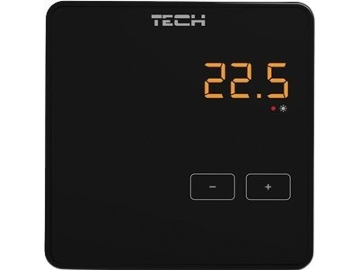 Tech Trådløs Rumtermostat R-8Z, Sort (Kompatibel Med L-8) Str8zbk