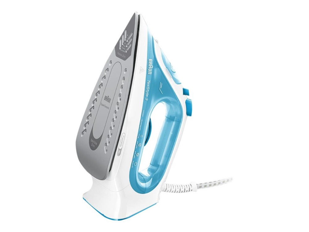 Braun Texstyle 3 Steam Iron Si 3053 Blue, Keramik-Bügelsohle, 2 M, 170 G/Min, Blau, 45 G/Min, 0,27 L