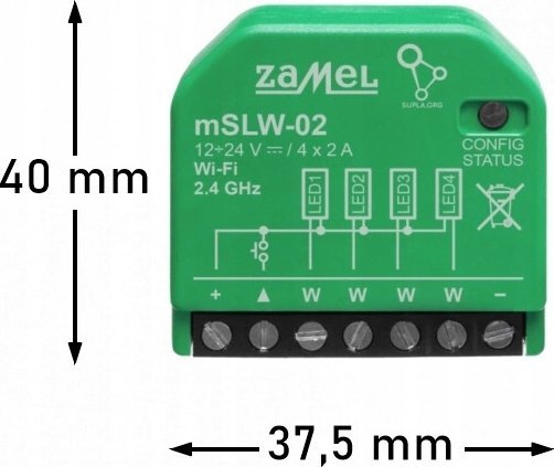 Zamel Supla mSLW-02 4xLED WiFi valdiklis