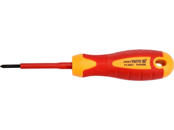 Yato Isolierter Phillips-Schraubendreher 1000V Ph0x60mm Yt-2821