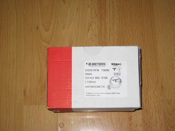 BMETERS Vesimittari JS antimagn. 3/4, virtaus 4.0 kuumalle vedelle MID R100/R50 radiomoduulilla IP65