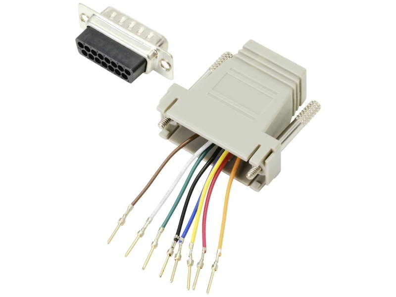 Tru Components D-Sub Adapter D-Sub Stecker 15-Polig - Rj45 Stecker 1 Stück