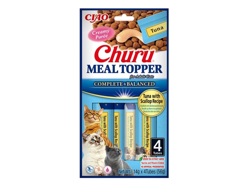 Inaba Foods Inaba Meal Topping Thunfisch Mit Jakobsmuschel-Katze 4X14 G
