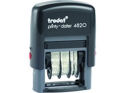 Trodat 4820, Datumstämpel, 4 x 27 mm, Svart, Svart, 68 mm, 28 mm | Kontorsmaterial - Stämpel - Standard stämpel | GameStuff