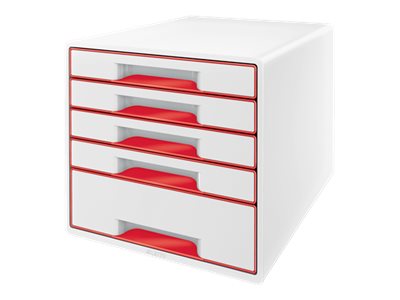 Leitz Wow Cube, 5 Schublade(N), Kunststoff, 270 Mm, 287 Mm, 363 Mm, 3,59 Kg