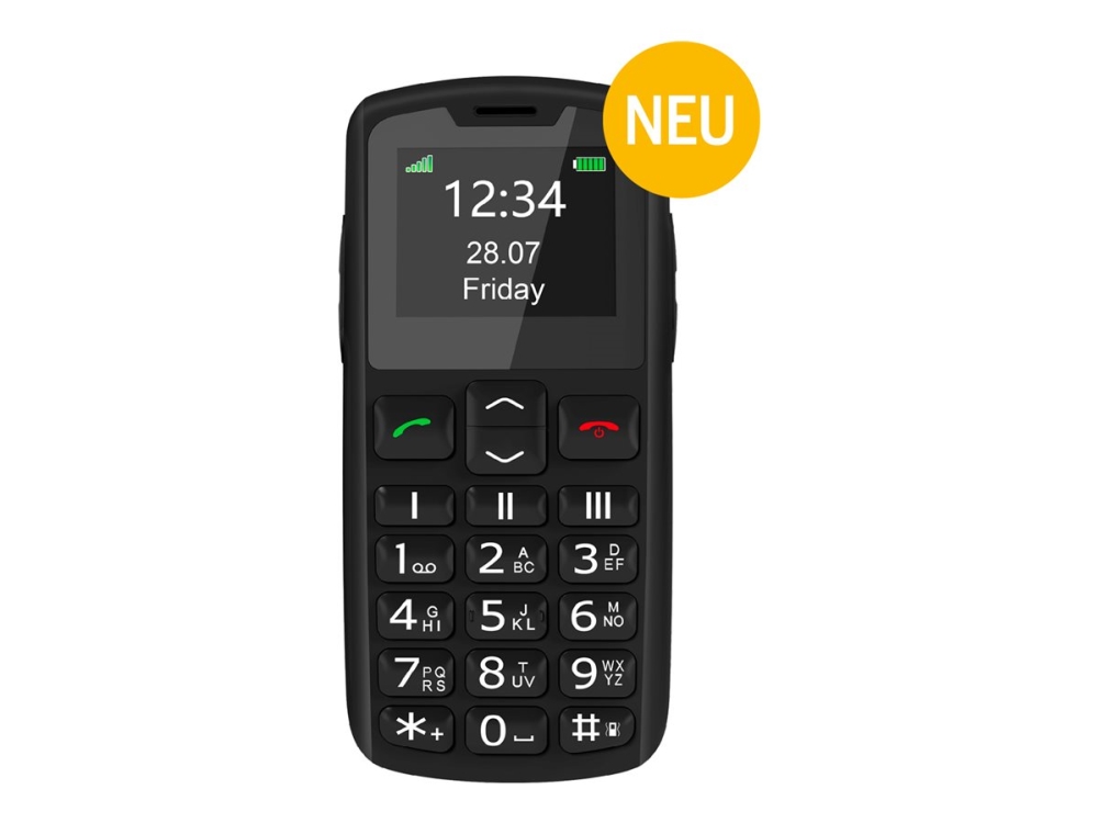 Bea-Phone Silver Line Sl230 - Feature-Telefon - Microsd-Steckplatz - Lcd-Display - 128 X 160 Pixel - Rückkamera - Schwarz