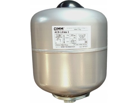 Cimm Ekspansionsbeholder Til C.W.U. Acs 03L | 2.5/10 Bar | -10 Til +100°C