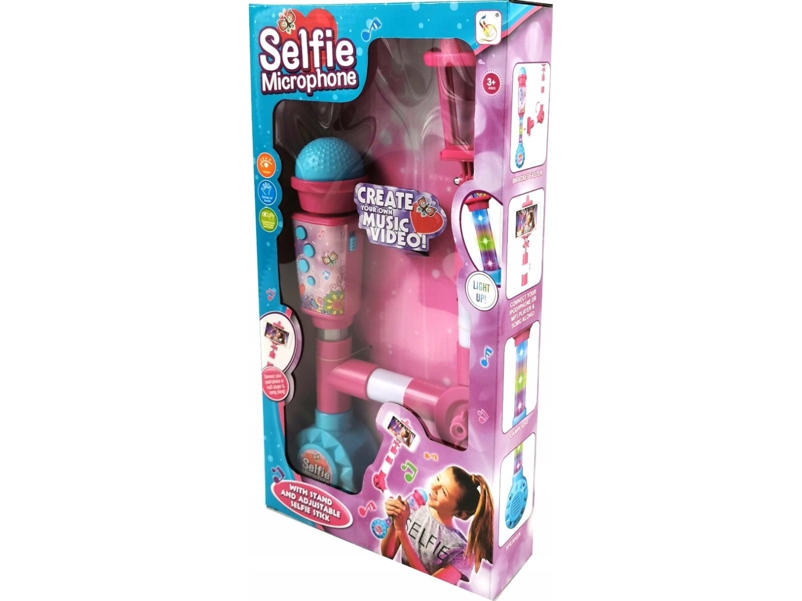 M&Z mikrofon med stativ til selfie/talkback HD-7760 12691