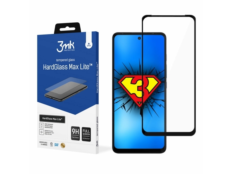 3Mk Hg Max Lite Display-Schutz Für Motorola Moto G60/G60s – Schwarz/Black