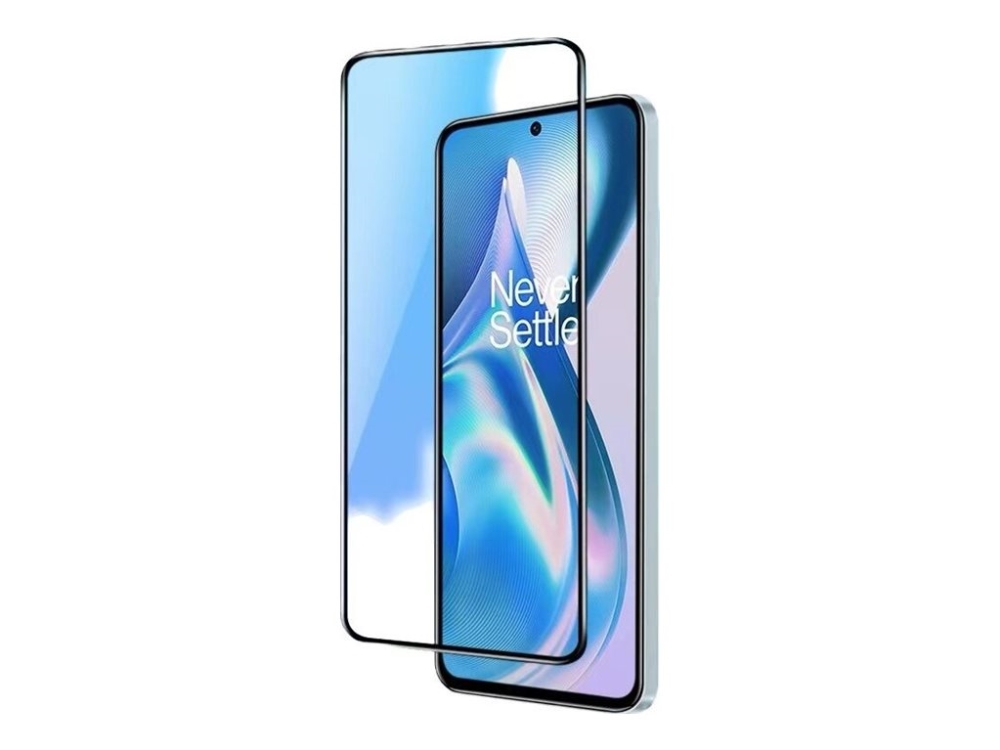 Screenor Premium New Full Cover - Skærmbeskytter For Mobiltelefon - Glas - Rammefarve Sort - For Oneplus Nord Ce 3 Lite 5G