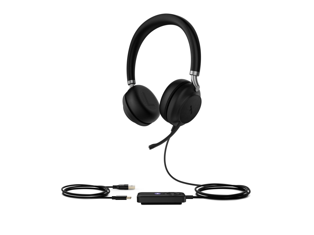 Yealink Uh38 Dual Headset På Örat Bluetooth Trådlös Kabelansluten Usb A Svart Certifierad För Microsoft Teams