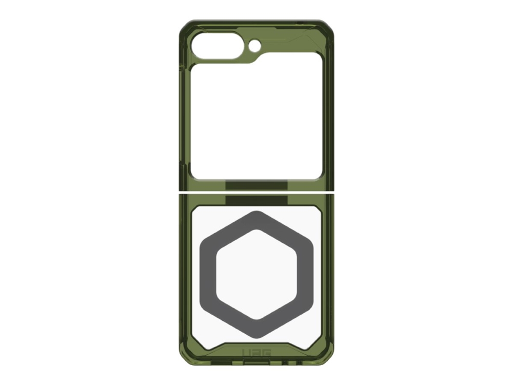 Uag Plyo Pro Series Baksidesskydd För Mobiltelefon Magsafe Kompatibilitet Tpu Ram Termoplastiskt Polyuretan Bakre Pc Plåt Olive/space Gray