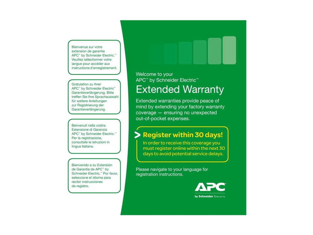 APC Extended Warranty (Renewal or High Volume) - Utökat serviceavtal - 1 år - för P/N: AP5607 | Datortillbehör - Service - förpackningar | GameStuff