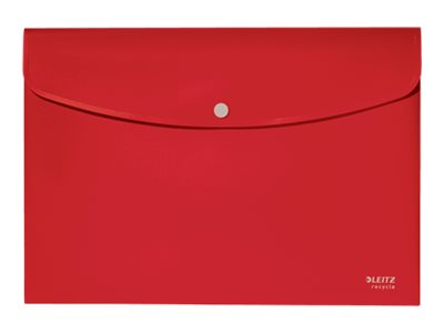 Leitz 46780025, Briefumschlag-Ordner, A4, Polypropylen (Pp), Rot, Landschaft, 60 Blätter