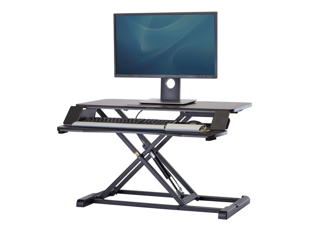 Fellowes Corsivo - Omvandlare till skrivbord för stående - rektangulär - svart | Skrivbord för kontor | GameStuff