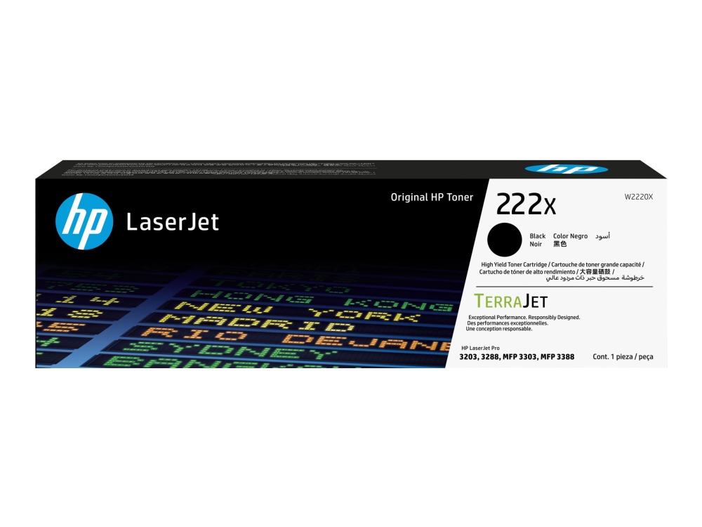 Hp 222X High Yield Black Original Laserjet Toner Cartridge, 3200 Pages, Black, 1 Pc(S)