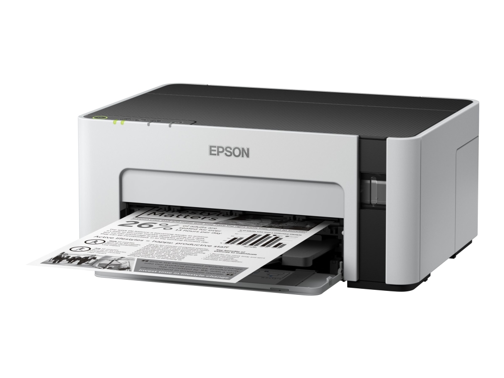 Epson EcoTank ET-M1120 - Skrivare - svartvit - bläckstråle - påfyllbar - A4/Legal - 1440 x 720 dpi - upp till 15 sidor/minut - kapacitet: 150 ark - USB 2.0 | Skrivare - Bläckstråle & fotoskrivare - Bläckstråleskrivare | GameStuff
