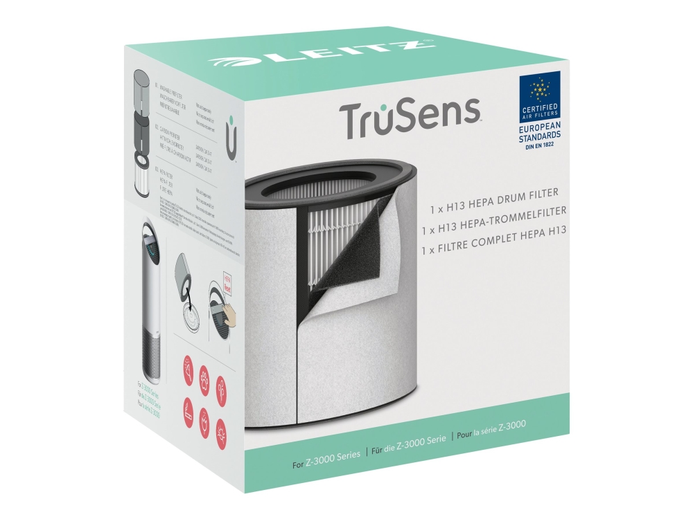 Leitz Erstatnings 3-i-1 H13 HEPA-filter til TruSens Z-3000 stor luftrenser