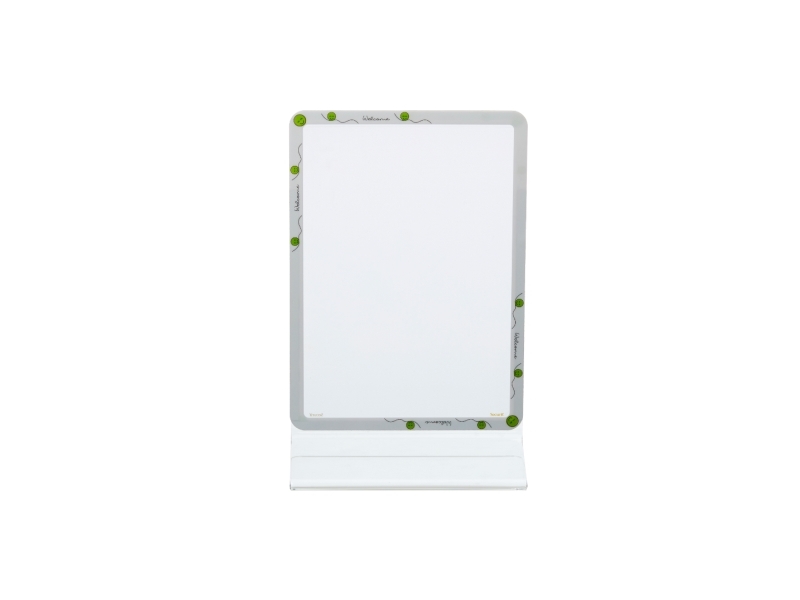 Securit® A4 T-borddisplay med magnetisk ramme Smiley