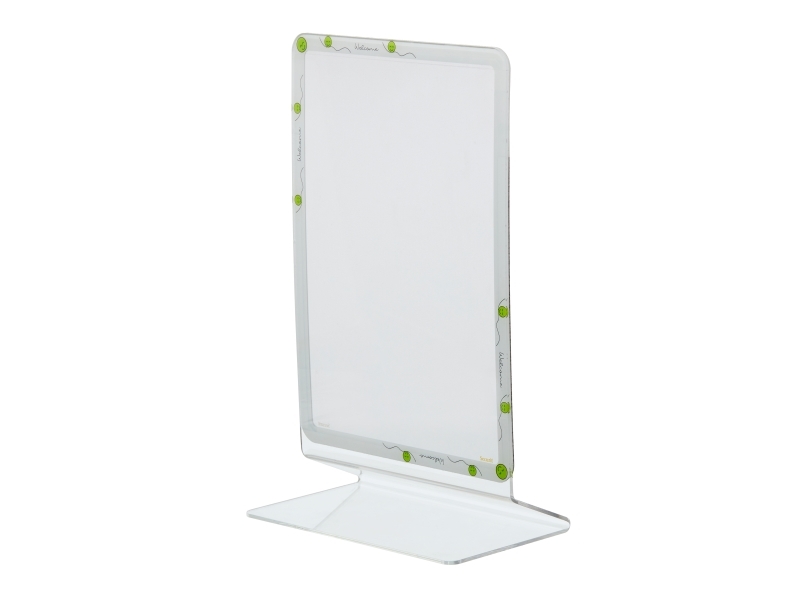 Securit® A4 T-borddisplay med magnetisk ramme Smiley