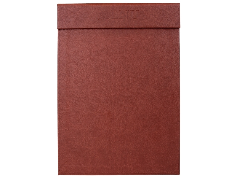 Classic A4 Menu Clipboard Med Magnet Clip, Brun