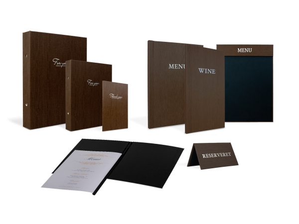 Modern A4 Menüklemme/Clipboard Mit Magnetclip, Braun