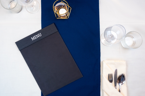 Modern A4 Menu Clipboard Med Magnet Clip, Charcoal