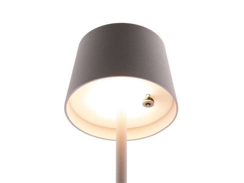 Securit Led Bordlampe Monte-Carlo, Ledningsfri Og Genopladelig, Hvid