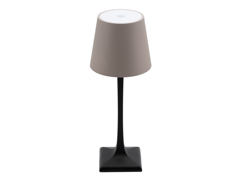 Securit® LED-bordlampa MILANO, sladdlös och laddningsbar, svart/gråbrun | Möbler - Bord - Tillbehör | GameStuff
