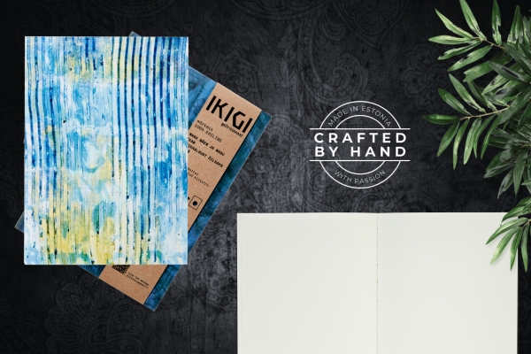 Skizzenbuch A5 One Of A Kind, Unliniert, Blaue Verzierung