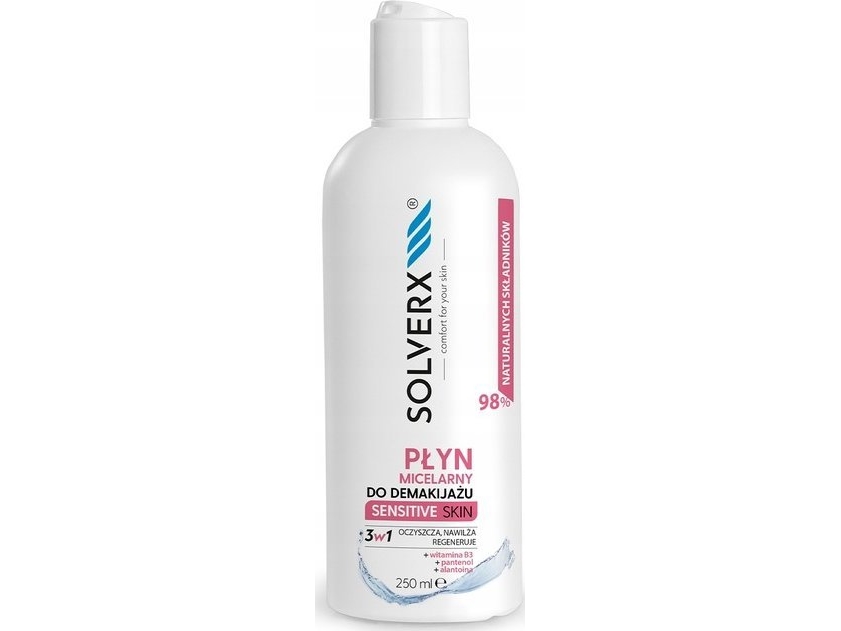 Solverx Sensitive Skin Micellar Water For Makeup Removal 250Ml