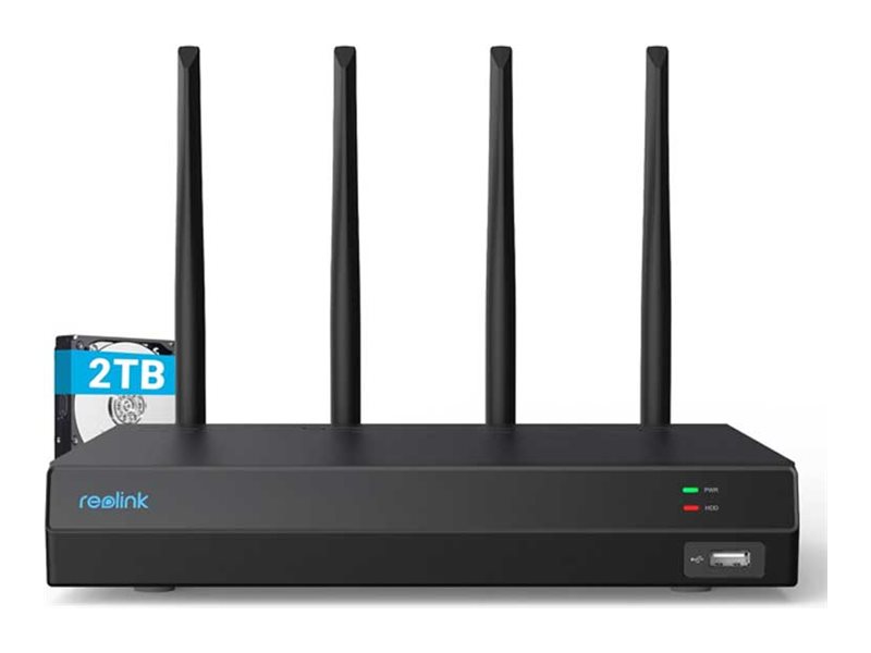 Reolink - Nvr - 12 Kanaler 2 Tb - Netværket