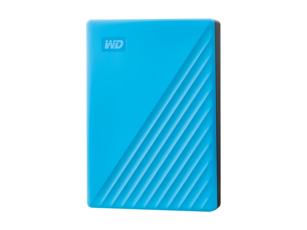 Wd My Passport Wdbr9s0060bbl Harddisk Krypteret 6 Tb Ekstern Bærbar Usb 3.2 Gen 1 256 Bit Aes Himmel