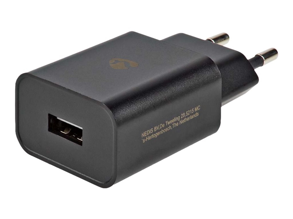 Nedis Wchau242abk Strømforsyningsadapter 12 Watt 2.4 A Usb Sort
