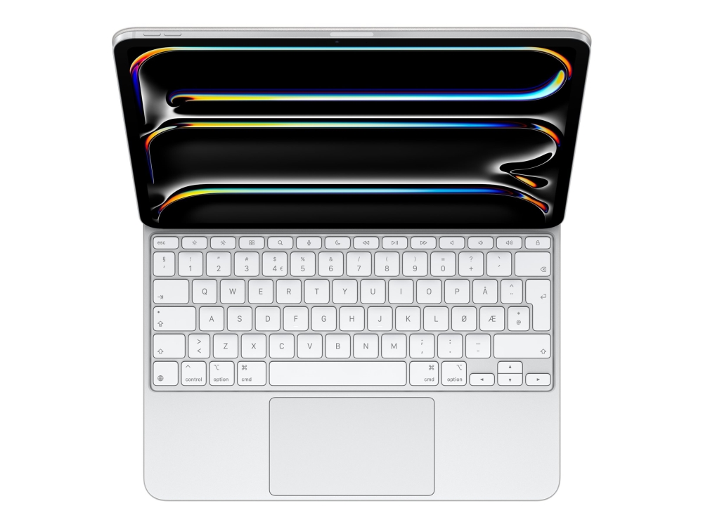 Apple Magic Keyboard Tastatur Folio Kasse Med Trackpad Bagbelyst Apple Smart Connector Qwerty Norsk Hvid
