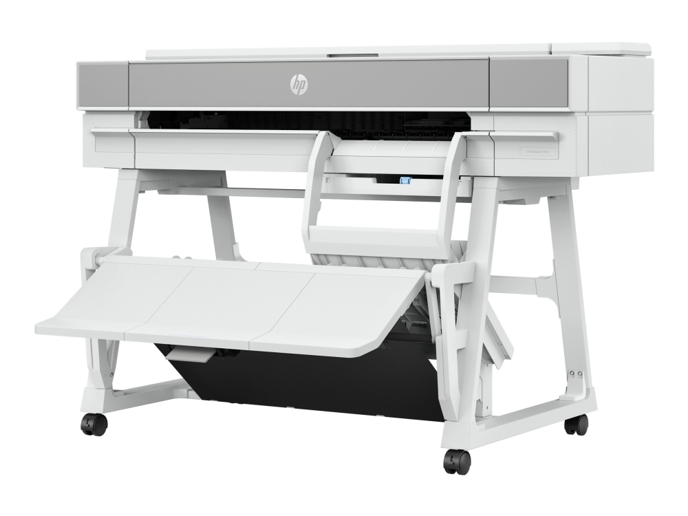 HP DesignJet T950 - 36 stor-format printer - farve - blækprinter - 914 x 1676 mm - 2400 x 1200 dpi - op til 0.35 min./side (mono) / op til 0.35 min./side (farve) - kapacitet: 1 rulle - Gigabit LAN, Wi-Fi - skærer