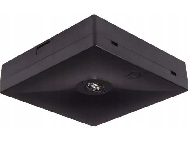 Intelight indbygnings/nødbelysning STARLET QUAD LED SO 150 A 1H MT IP20 BLK / INLEWA 92996