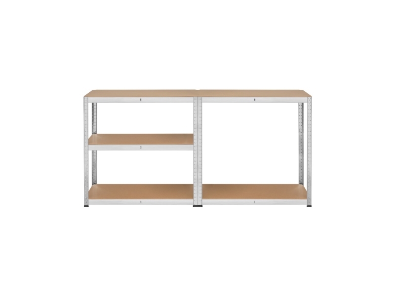 Metal storage rack 180x90x40 silver Rebel