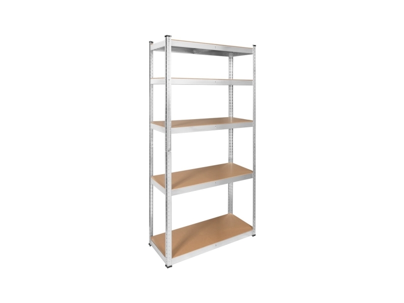 Metallreolskap 175 kg x5 180x90x40 cm Rebel galvanisert uttrekkbar MDF RB-1250