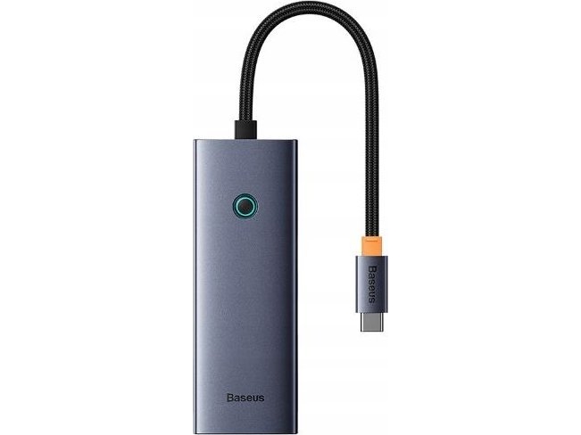 Baseus Hub Usb-C 6-I-1 Ultrajoy: Hdmi 4K@60Hz + 4Xusb 3.0 + Pd (Grå)