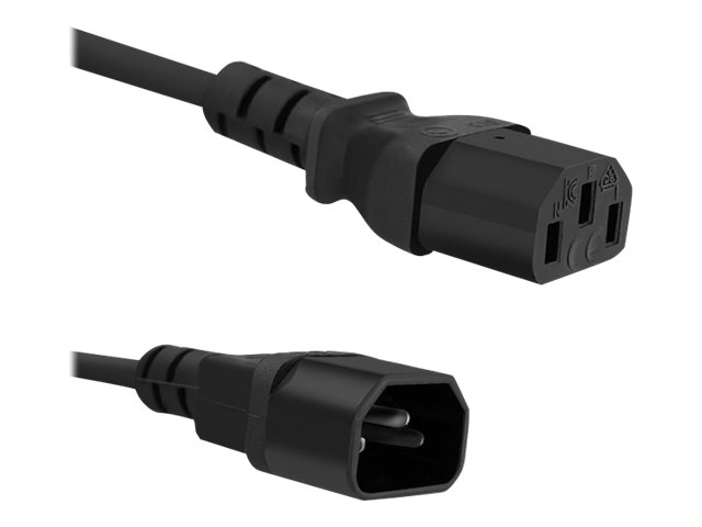 Qoltec - Strømkabel - Power Iec 60320 C13 Til Iec 60320 C14 - Ac 250 V - 10 A - 1.8 M