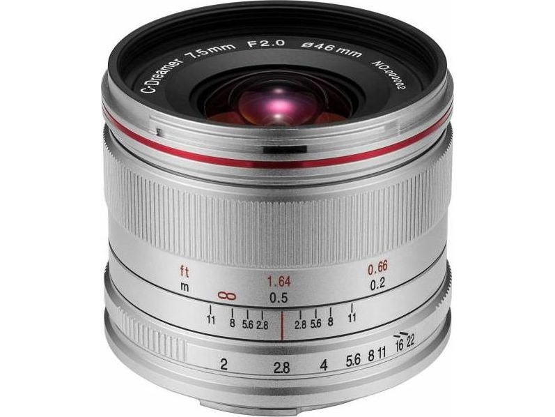 Venus Optics Laowa C-Dreamer Lightweight 7,5 mm f/2,0 objektiv för Micro 4/3 - silver | Foto och video - Objektiv - Alla Objektiv | GameStuff