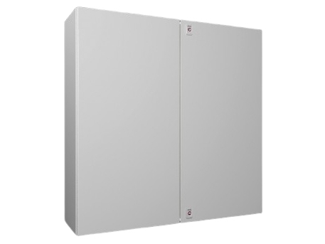 RITTAL AX Compact-taulu, WHD: 1000x1000x300 mm, teräslevy, asennuslevyllä, pariovi, kaksi kierrelukkoa