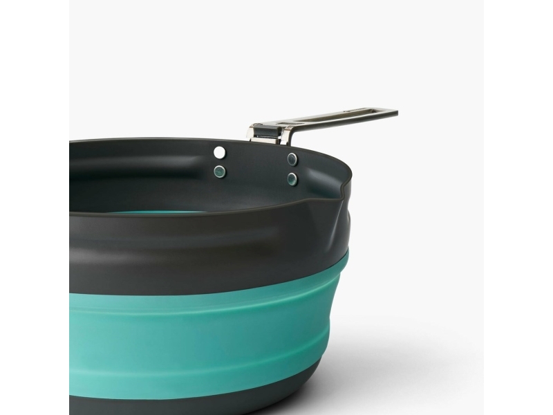 Sammenklappelig gryde 2.2L - Frontier Ultralight Collapsible Pouring Pot - Sea to Summit - Aqua Sea Blue